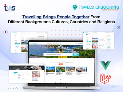 Travel Booking color combination design ui design website