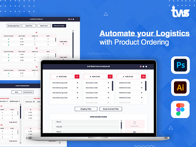 Automate Logistics Product Ordering color combination design graphic design ui ui design website