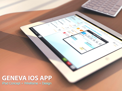 Geneva - IOS App iPad Design attendance app interface ios ipad ipad hrm app management app responsive uxui app