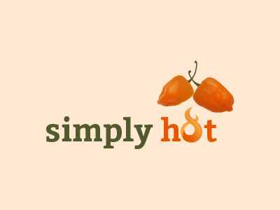 Simply Hot - Logo Design art branding color font illustration logo design logo type print restaurant simply hot typography