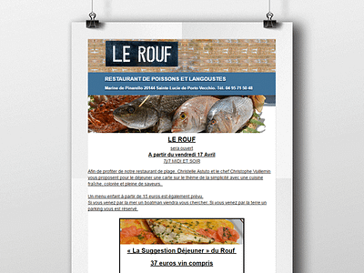 Create Le-Rouf Newsletter clean css development html responsive simple