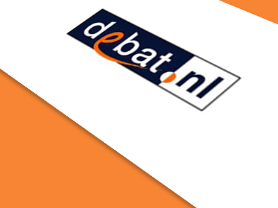 Debat.nl :- Logo Design clean color combination css design ui ux