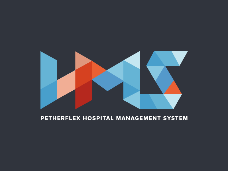 Petherflex Hospital Management System Hms Logo Design By T W S On Dribbble