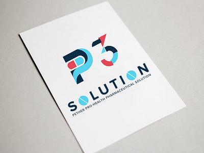 Create Logo Design P3 SOLUTION clean color combination design ui ux