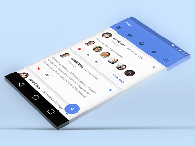 Feed Social Mobille App Design