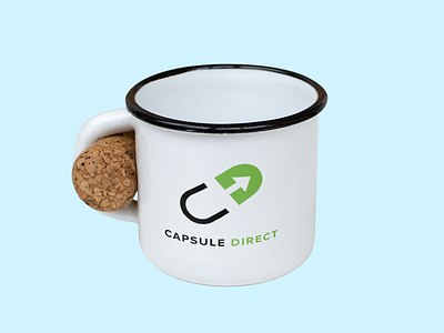 Create Logo Design Capsule Direct clean color combination cup design logo ui