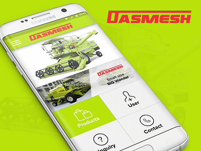 Dasmesh - Android App agriculture android app application environment flat mobile responsive robot tech ui ux