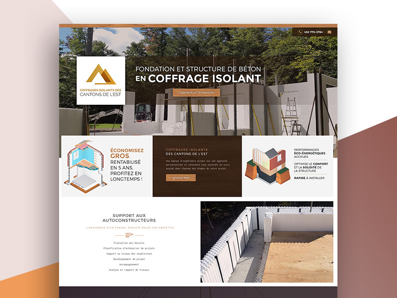 Create Coffragesisolants Web Design website pages inner html development developer css combination color