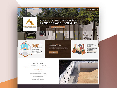 Create Coffragesisolants Web Design color combination css developer development html inner pages website