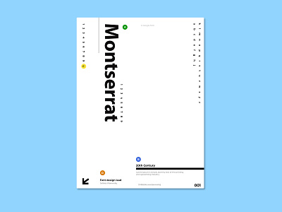 Montserrat - A Google font design flat font design fonts typography