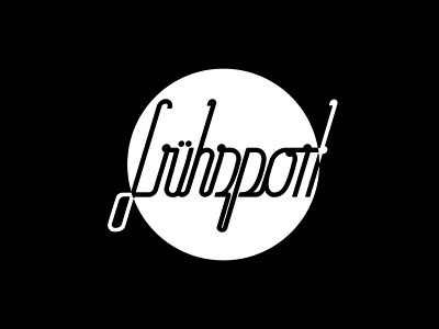 Frühsport Logo circle event logo logotype round type