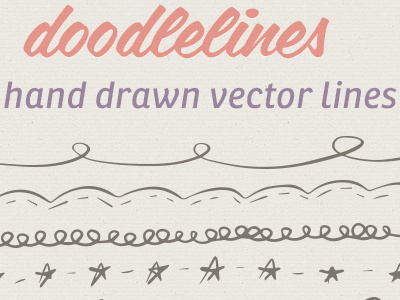 Doodlelines - Hand Drawn Line Set