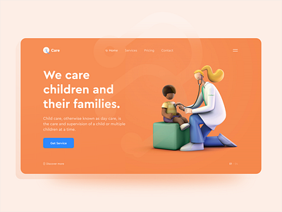 Care - 3D UI Design