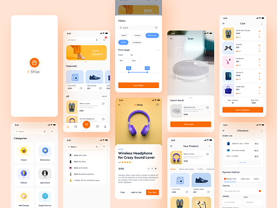 E Commerce App All Screens by ΞASIN ARAFAT🔥 for ITO Team on Dribbble