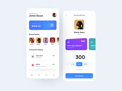 finance mobile app design