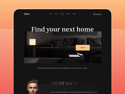 Property Selling Personal Landing Page apartment black broker call call booking landing page cta decor estate home home design ito luxury property landing page property selling real real estate real estate landing page