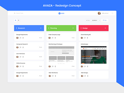 AVAZA - Redesign