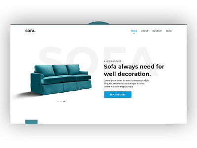 SOFA - Product Marketing. clean design flat header minimal product design ui ux white