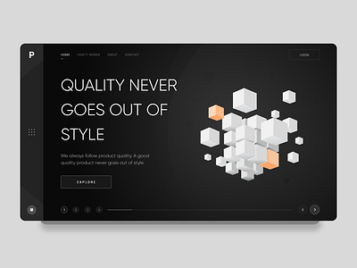 CUBE - 2019 BLACK 2019 admin app black branding clean cube black dashboard illustration landing page latest minimal typography ui ui design user interface design web design