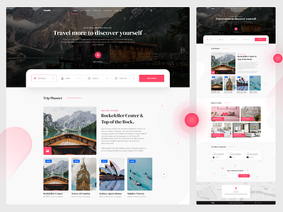 Travello - Travel Landing page agency best design clean landing page minimal template travel travel landing page travello typography ui ui design uidesign uxdesign web web design