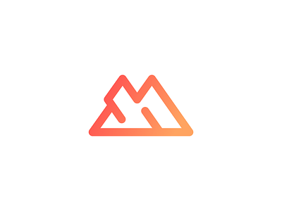 Logo Concept "M" branding concept design icon logo m mountain print simple typography vector