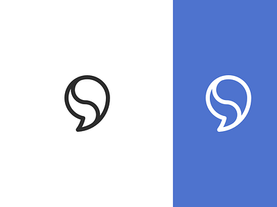 Logo concept for a voice assistant (Chat + "S") assistant branding bubble chat concept design logo s speech vector voice