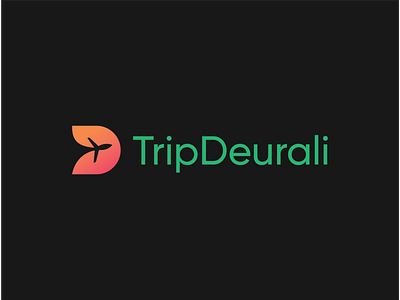 Tours and Travel Company | Trip Deurali d logo gradient icon plane logo travel travel agency trip