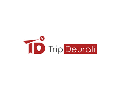 Logo of Travel Company d logo destination logo plane red t logo tour travel trip