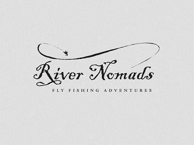 River Nomads 2 flyfishing ldentity logo nomad river