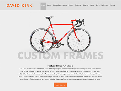 Bike Website Work In Progress bikes website