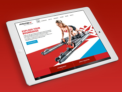 PRIMEX Trainer Website athletic fitness responsive training website