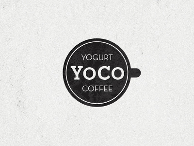 Yoco coffee identity logo yogurt