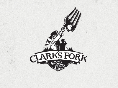 Clark's Fork identity illustration logo