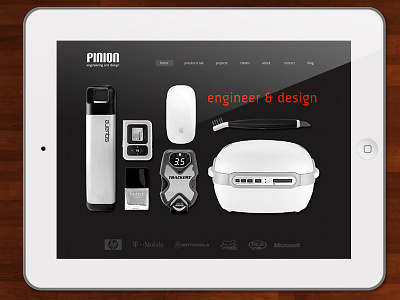 Engineer & Design ipad massive resonsive website