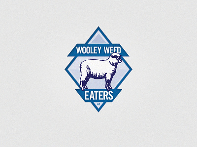 Wooley Weed Eaters identity logo sheep