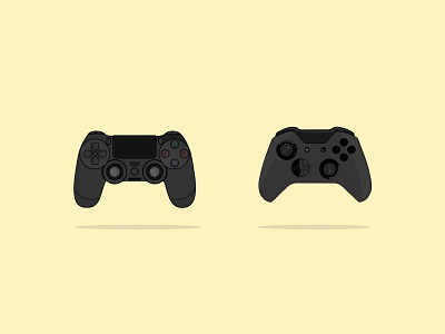 Gaming Controllers Vector design flat design gaming controller graphic design icon design illustration logo design minimal