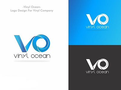 Logo Vinyl Ocean coreldraw graphic illustration illustrator logo design ofreego tourism vector