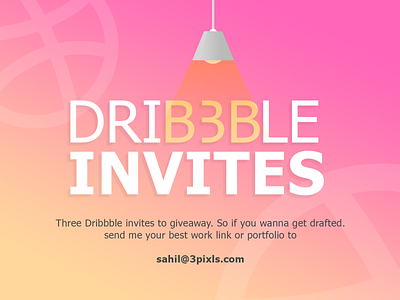 3 dribbble invites creative dribbble dribbble best shot dribbble invitation dribbble invite giveaway