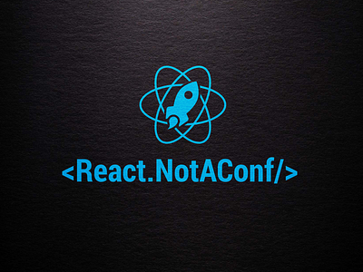 React Not A Conf - converence branding converence design logo logo design programming react