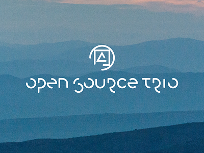 Open Source Trio - logo geometry jazz band logo logo design logomark logotype