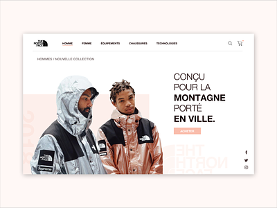 The North Face - Website Concept #DailyUi 03
