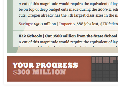 Oregon Budget-Balancing Widget (HTML) canvas graph html5