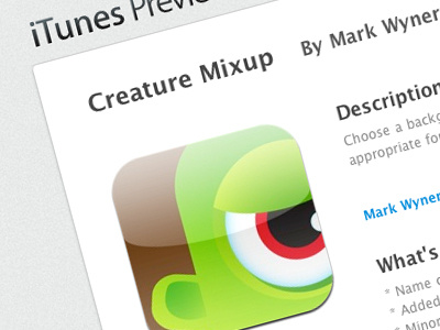 Creature Mixup iPhone/Android App android android market app iphone itunes store mobile