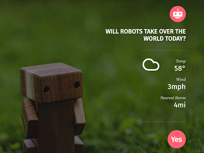 Will Robots Take Over the World Today? annihilation forecast robots ui weather website
