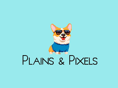 Plains & Pixels - Logo design designer illustration illustrator logo logo design logodesign pixel pixel art pixelart