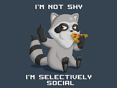 Plains & Pixels - Selectively Social Raccoon