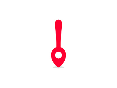Local Spoon animal app deliver delivery dual meaning food fork icon kitchen local location logo logo design pin place simple spoon ui utensil ux