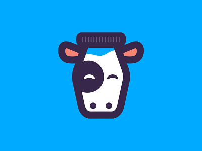 Milk Cow bottle branding cow design fun healthy icon illustration logo logo design logo designs logo inspirations logos milk playful simple ui white