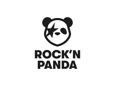 Rock'n Panda asian bamboo black branding design icon illustration japan logo logo design logo ideas logo inspirations logos metal music panda rock simple ui white
