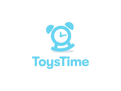 ToysTime branding clock design fun game gaming happy icon illustration kids logo logo design logos play playing simple time toy ui